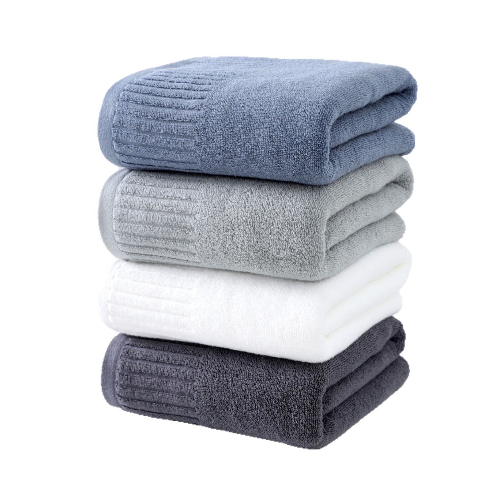 Serviette de bain de luxe en coton absorbante et séchage rapide_voghion.com