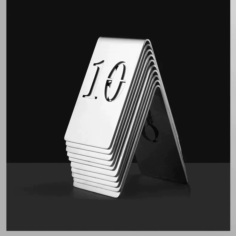 Таблица пластины, Таблица номерной знак, полая цифровая табличка, Ресторан, табличка из нержавеющей стали, Ресторан, выступающей пластины, вызывающая табличка, Ресторан пластины