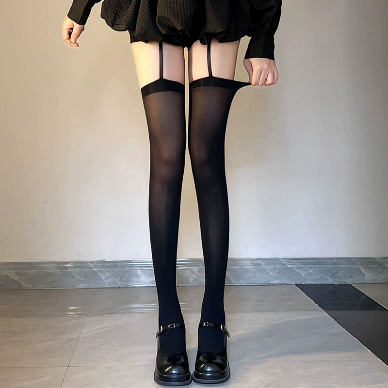  Velvet swan, cute knee socks, white high boots, lifting effect