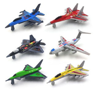 Factory direct children's simulation alloy aircraft toys fall-resistant gliding airliner fighter space model boy batch