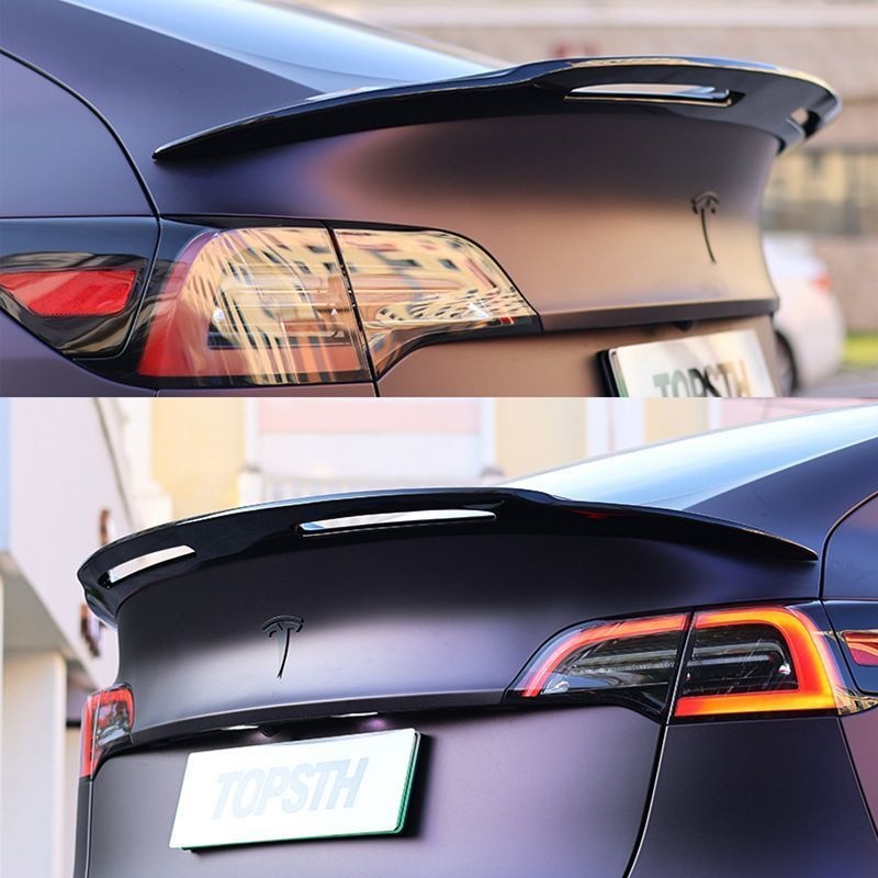 Suitable for Tesla Model Y/3 Spoiler Rear Wing Sports Style Large Rear Wing Top Wing Exterior Modification