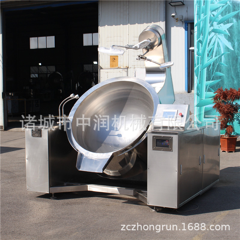 平底多头多爪搅拌炒锅 行星刮底搅拌均匀不粘锅