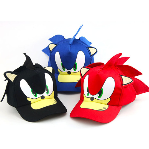 European and American hot-selling Sonic the Hedgehog Sonic children's baseball cap spring new boys and girls duck cap wholesale