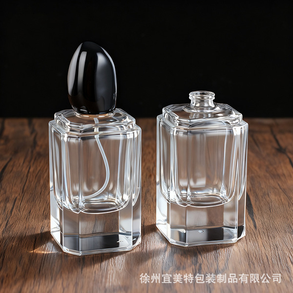 Transparent square perfume