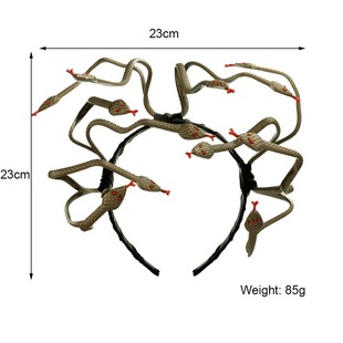 Halloween Carnival Stage Performance Props Greek Mythology Snake Demon Headwear Chamber Escape Haunted House Decorations