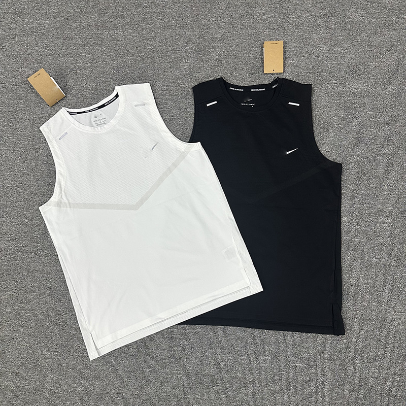 Summer New Style Men's and Women's Round-Neck Breathable Sports Sleeveless Fashion Vest Quick-Drying Loose-Fitting Fitness Running Trendy Brand Vest