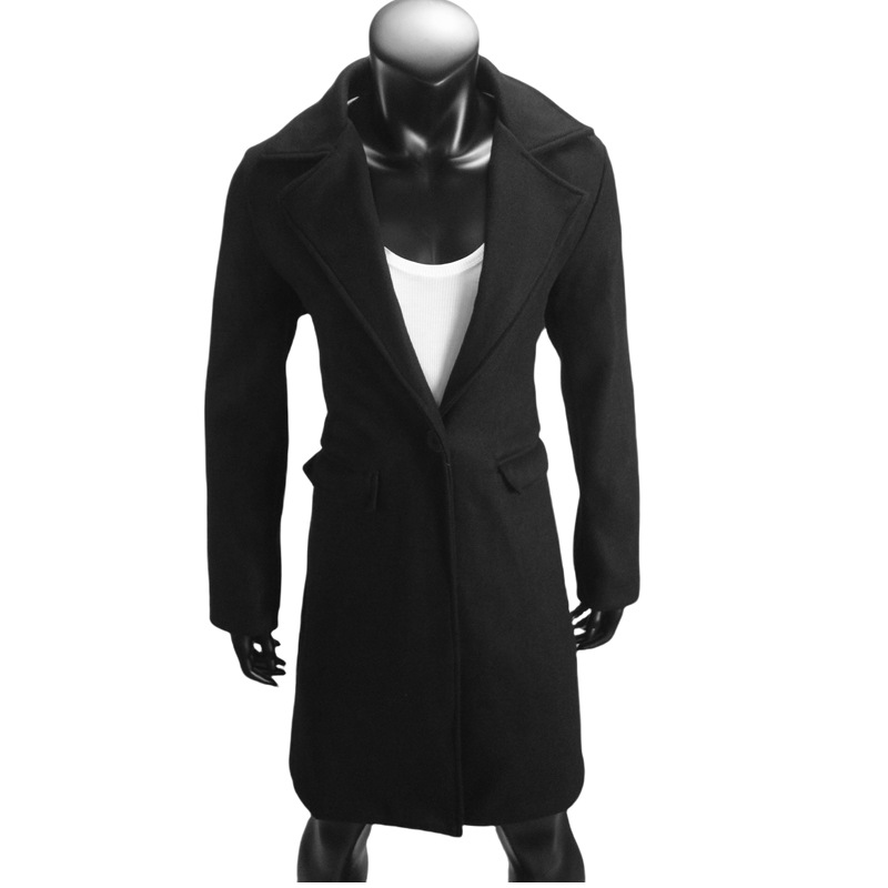 Damen Wollmantel Für Herbst Und Winter Cardigan Mit Einem Knopf_voghion.com