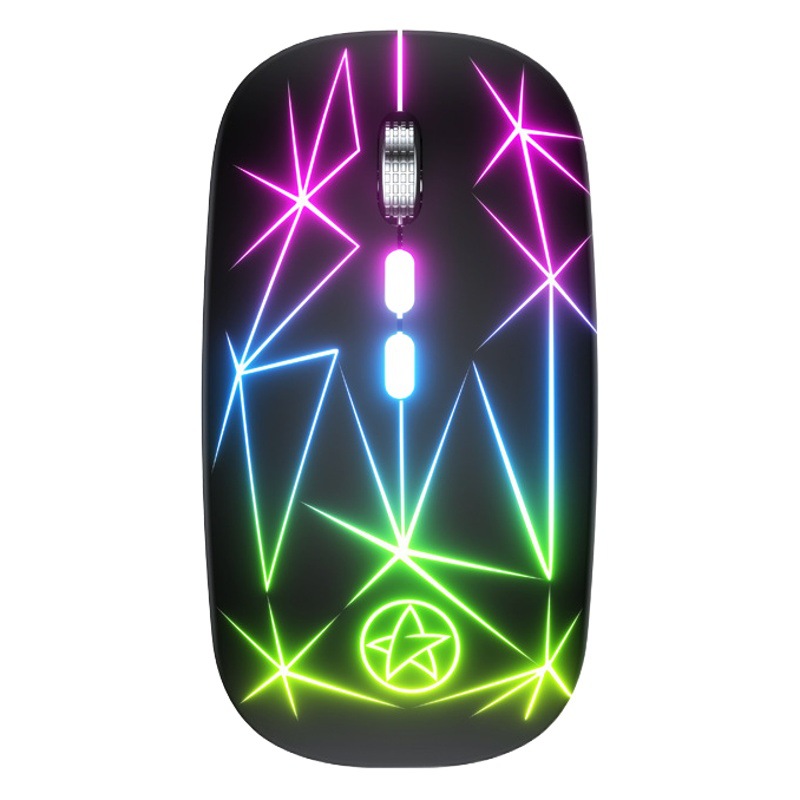 A20 ratón Bluetooth inalámbrico de doble modo de carga luminosa RGB juego Oficina 5 teclas rodillo de metal transfronterizo modelo privado