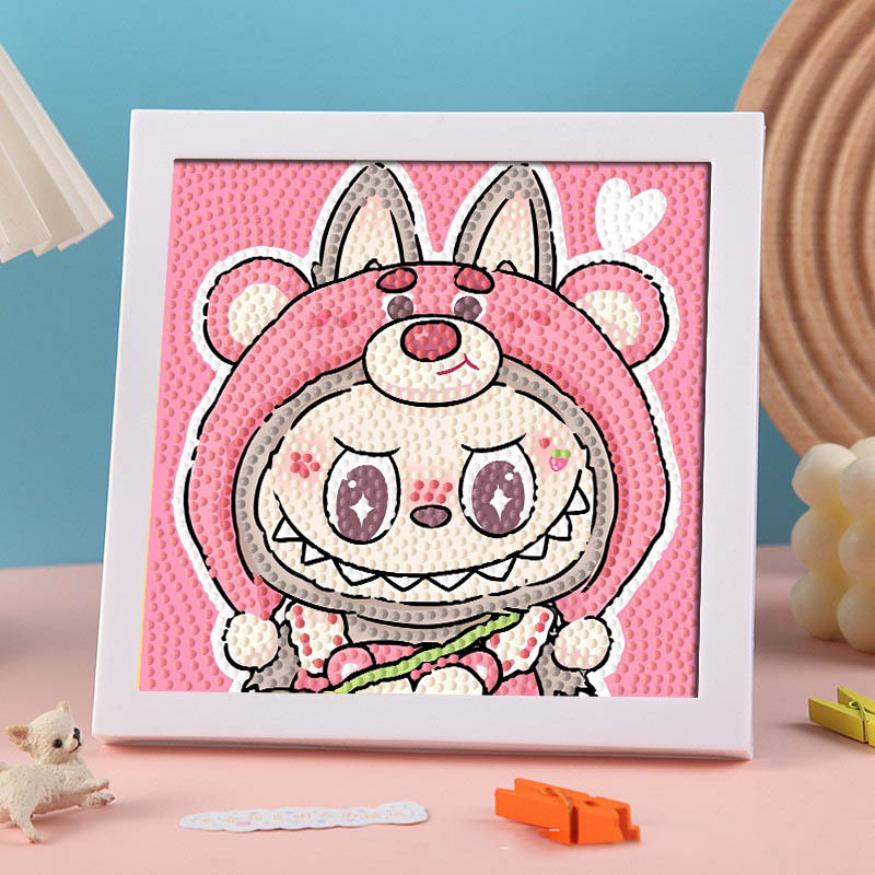 Diamante infantil DIY hecha a mano con material de marco paquete de dibujos animados Sanliou pegatinas de diamante regalo al por mayor pinturas de mampostería