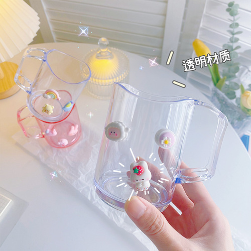 Creative Cartoon Mouthwash Cup Home Simple Brushing Cup Couple Cup Washing Cup Creative Plastic Teeth Cylinder Toothbrush Cup