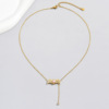 Advanced brand necklace, universal chain for key bag , high-end, light luxury style, European style