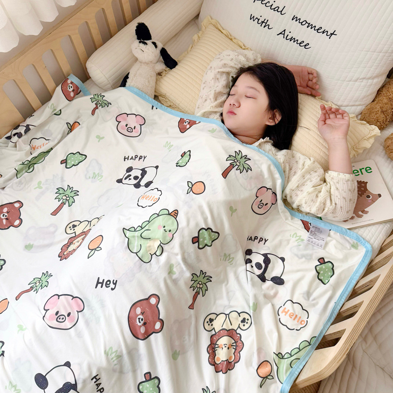 Animal set / 80cmx110cm knitted throw blanket