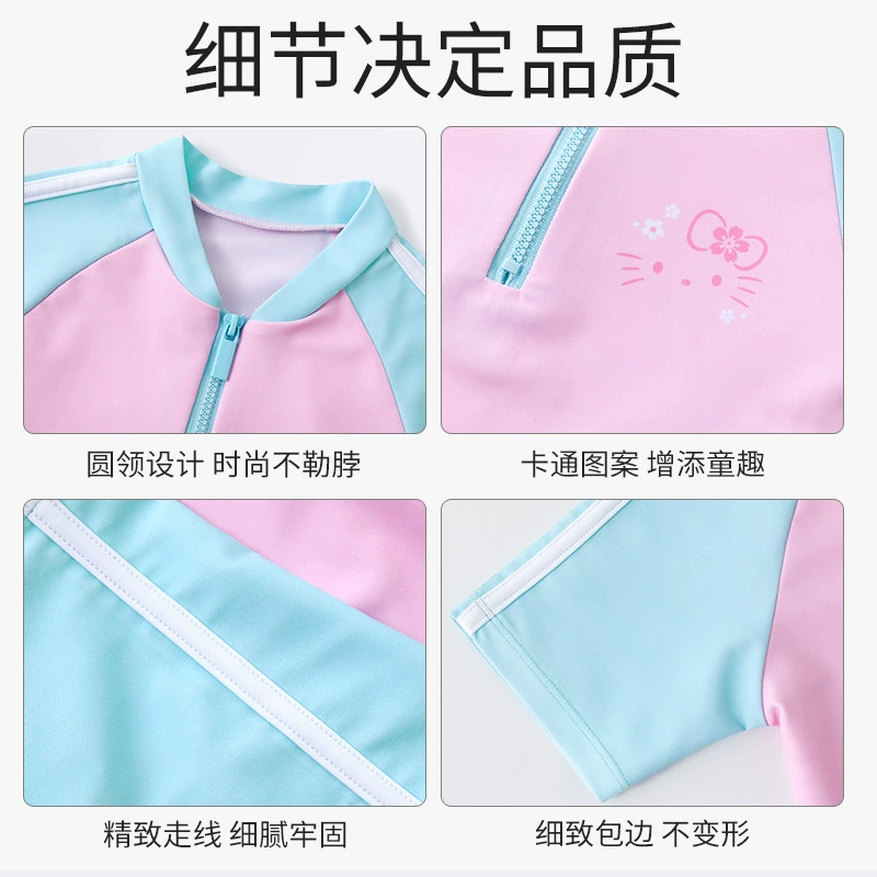 Hello Kitty детский купальник для принцессы, защита от солнца, 2021