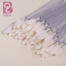 嫁接睫毛泡泡慕斯清洁棉棒实心水晶杆一次性唇刷植绒口红刷便携