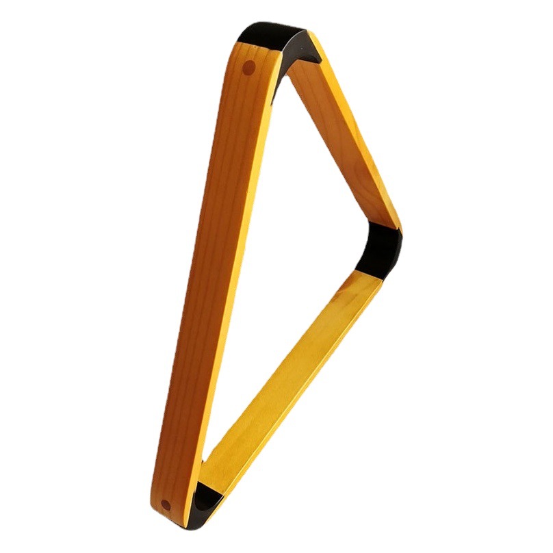 Suministrado directamente por el fabricante, exclusivamente para ventas transfronterizas, rack triangular negro de alta calidad de 57.2 mm para tacos de billar, accesorios de billar, suministros de billar.
