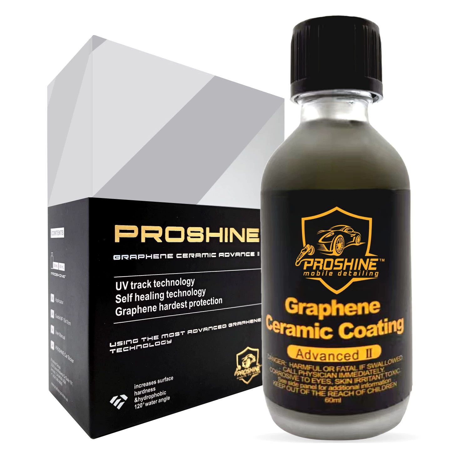 Графеновое керамическое покрытие обеспечивает 9-летнюю защиту благодаря технологиям самовосстановления и отслеживания УФ-излучения.