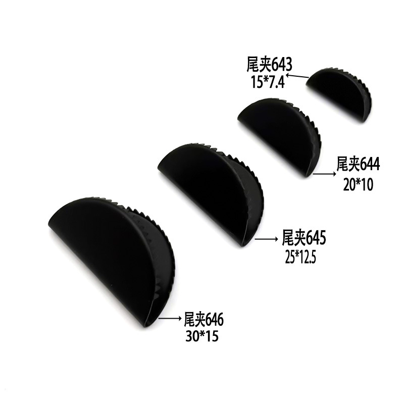 In-Stock Copper Material Belt Buckle Clothing Accessory Webbing Tail Clip Buckle with Fine Teeth Ribbon End Buckle Belt Tail Clip Buckle