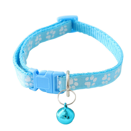 Large wholesale footprint sticker bells pet collar cat collar pet neck harness collar cross-border