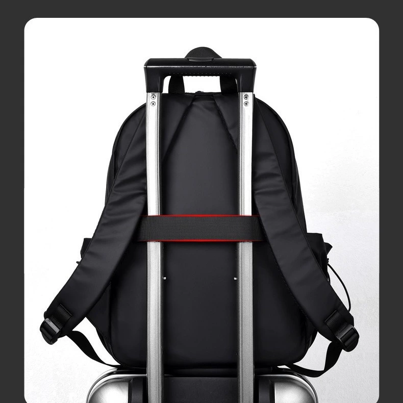 Capacious backpack, wear-resistant water repellent laptop for traveling, business version