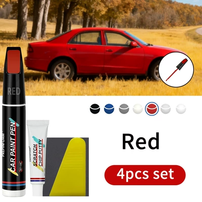 Avtomobil boya qələmləri | Car Touch-Up Pen Body - p27-red-4pcs