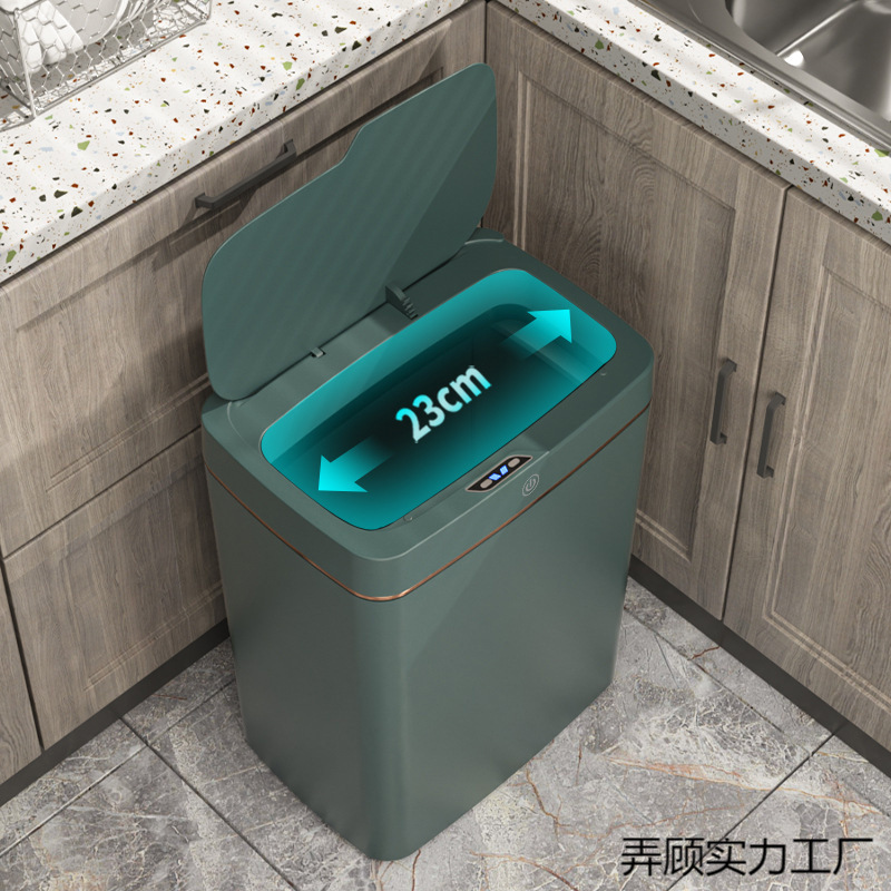 Nuevo tipo de contenedor de basura, inodoro doméstico, carga sin contacto, grieta, contenedor de basura inteligente