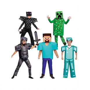 Костюм по игре Minecraft алмаз и дракон Эндер карнавальный