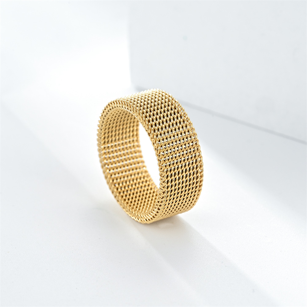 Solid Color Pattern Simple Style Solid Color Stainless Steel Unisex Rings