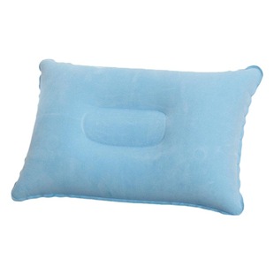Wholesale Outdoor Pvc Pillow Travel Camping Style Thick Flocking Rectangular Inflatable Pillow Nap Companion Square Pillow
