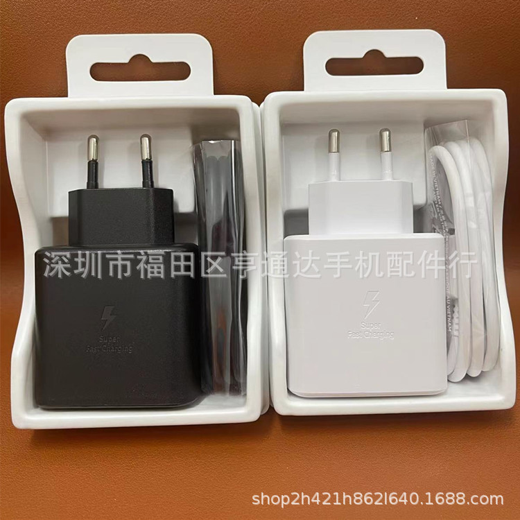 卸売りはサムスン45wの元の充電器s 22u/s 20 s 23 Ultra pd 45wの超高速充電ヘッドを適用します。