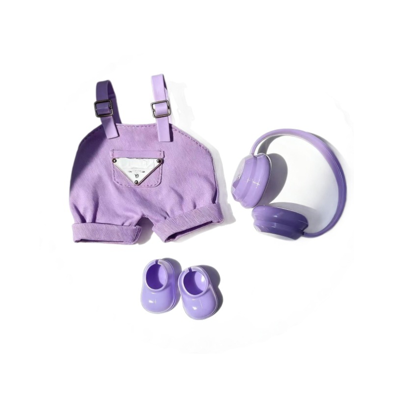Coleccion de ropa de muñeca de labu creativa de 17cm muñeca de vestir con set de ropa de muñeca de labubu
