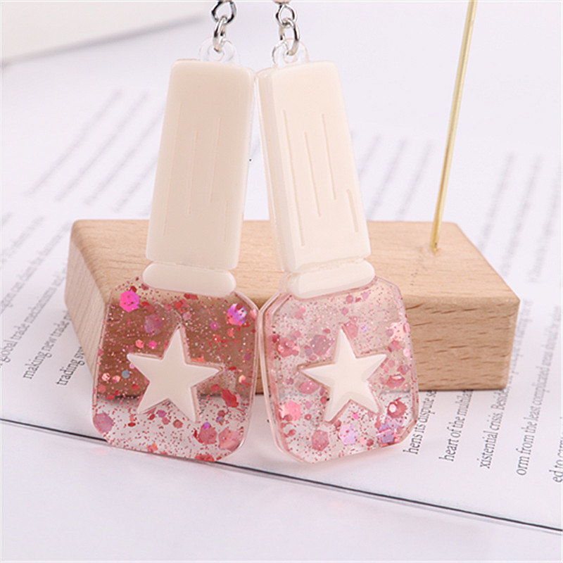 Korean Dongdaemun Japanese Style Distinctive Acrylic Nail Polish Bottle Earrings Sweet ins Fashion European and American Elegant Earrings Korean Dongdaemun Japanese Style Distinctive Acrylic Nail Polish Bottle Earrings Sweet ins Fashion European and American Elegant Earrings