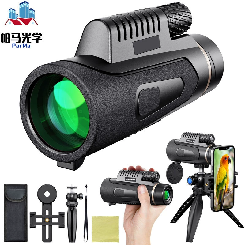 Оптовая Продажа с фабрики новая частная модель трансграничная 12x50 однотрубный телескоп на открытом воздухе зеркало для наблюдения за птицами фотография телескоп для мобильного телефона