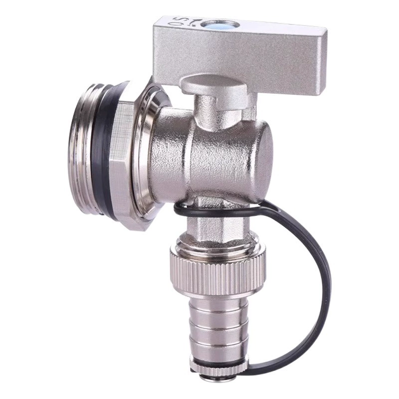 Пол Отопление водоотделитель сливной клапан Геотермальная большой поток радиатора Выпускной клапан 1-дюймовый слива сточных вод угловой клапан вентиляционный артефакт