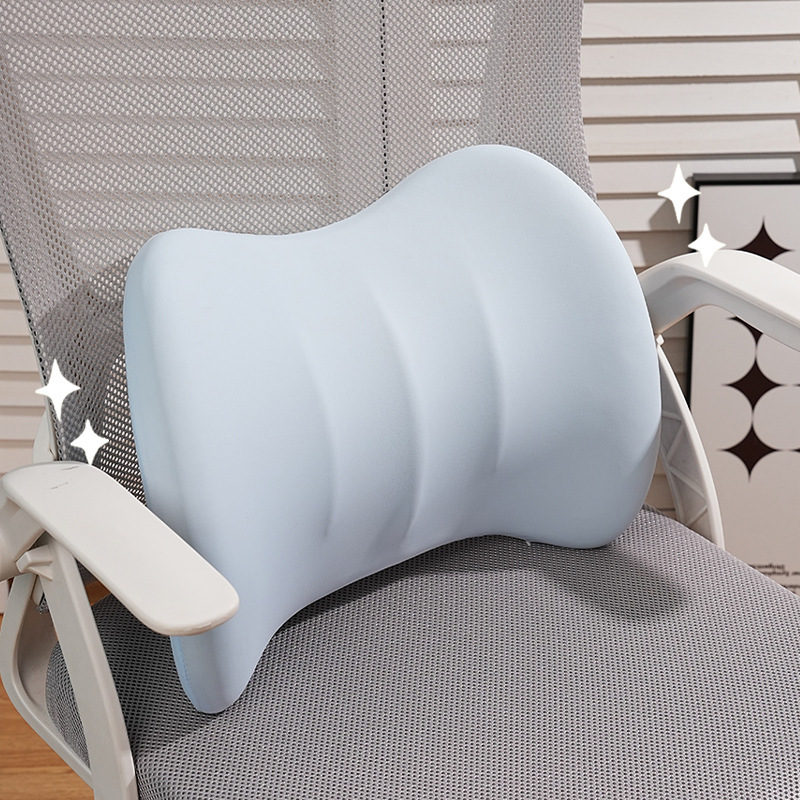 Creative Cushion for Home Use, High Aesthetic Value, Ice Silk Memory Foam Lumbar Support Pillow, Universal Ice Silk Cushion for Bedroom Sofa and Chair