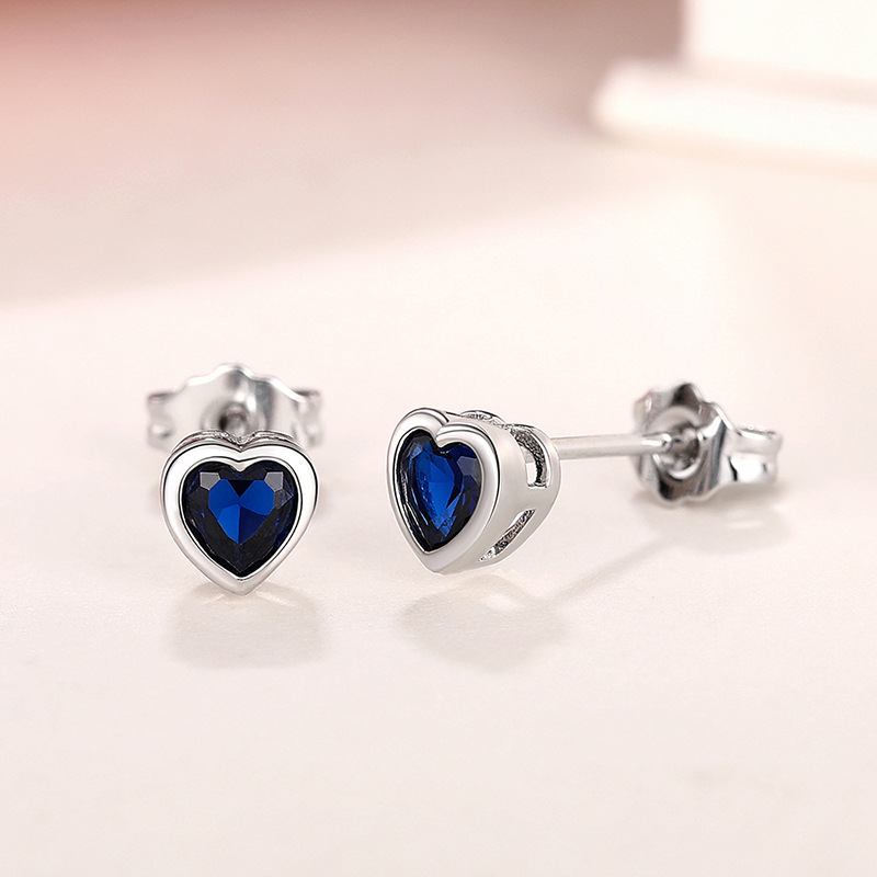 3g Weight Copper Ear Needle Material Ear Studs Classification 1 Pair Quantity Daily, Street Occasion Copper Material Heart Shape Pattern All Seasons Season Women's Gender Sweet Style 1 Pair Sweet Heart Shape Copper Ear Studs 49