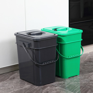 Portable Garbage Sorting Trash Can Large Filter Screen Household Commercial Kitchen Special Kitchen Disposal with Lid Trash 20