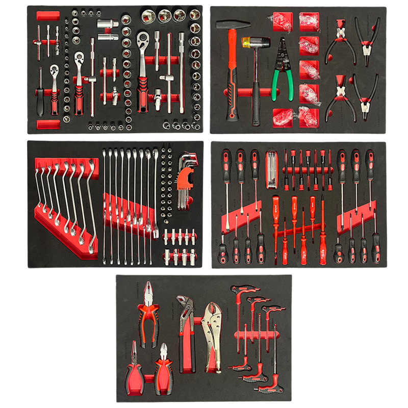 420件修理ツールセットカート式自動車修理ツールキャビネット7階重修理移動ツール車