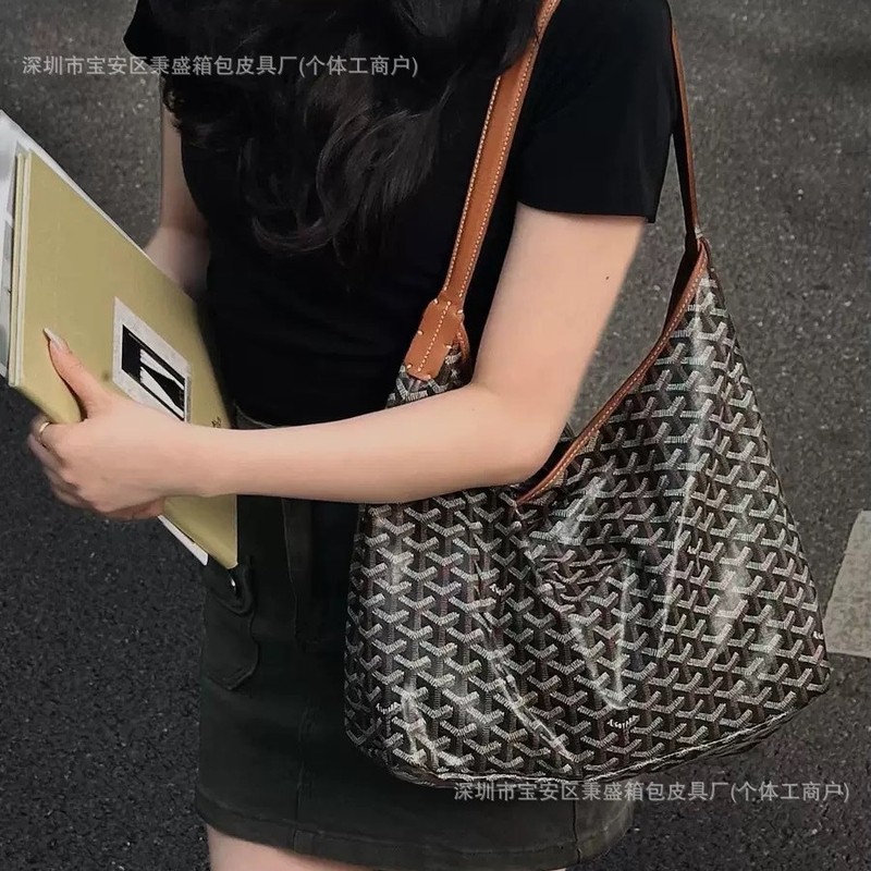 高定版对版十六针头层牛皮狗牙Hobo大容量托特包单肩腋下女通勤包|undefined