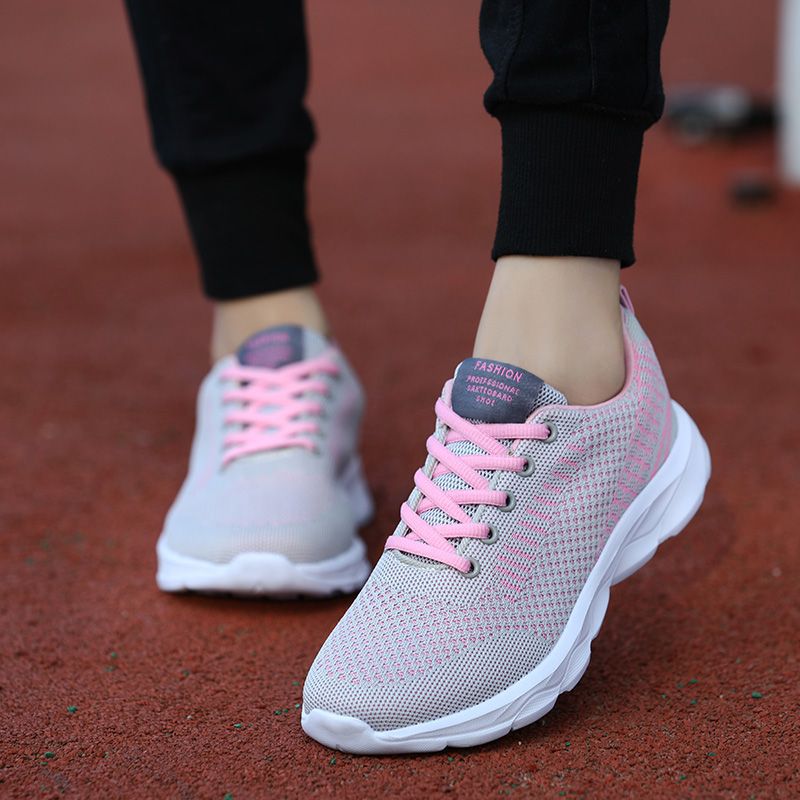 Leichte Damen Freizeitschuhe Atmungsaktiv Aus Mesh Gewebe_voghion.com