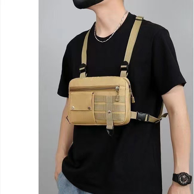 MOLLE腹帯型チェストバッグ、チェストパック、CS野戦用拡張アクセサリーバッグ、多機能撮影バッグ、軽量で通気性のあるバックパック|undefined