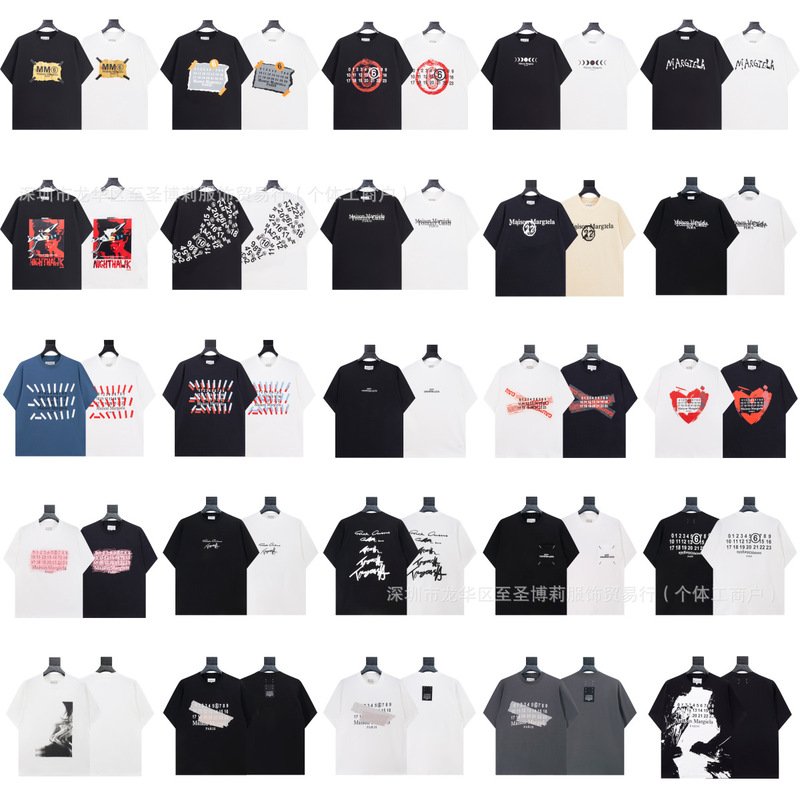 25Ss Cross-Border High-Quality New Digital Pattern Round-Neck Men's and Women's Trendy Brand Short-Sleeved Pure Cotton Casual T-Shirt Series 25Ss Cross-Border High-Quality New Digital Pattern Round-Neck Men's and Women's Trendy Brand Short-Sleeved Pure Cotton Casual T-Shirt Series