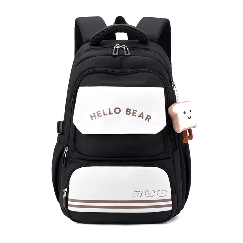 Mochila escolar nueva de pez natural para mujer universitaria, mochila de gran capacidad para escuela secundaria, estudiantes de escuela primaria, 3.º a 6.º grado, a prueba de salpicaduras