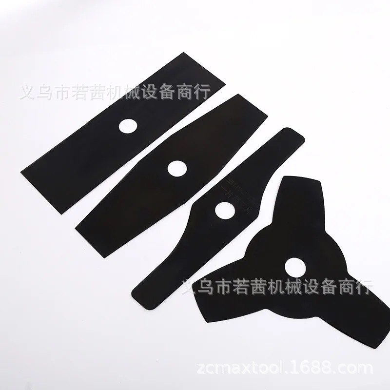 园林割草机刀片一字菱形白钢圆刀片合金锰钢汉德加长加厚割灌机通