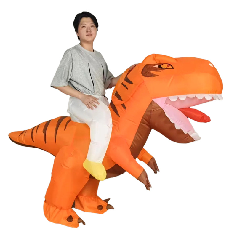 Cross-border nuevo Dragón corriendo ropa inflable Halloween maquillaje rendimiento apoyos muñeca divertida corriendo dragón ropa inflable