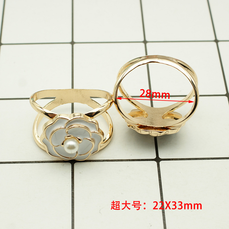 Corea del Sur bufandas multifuncionales perlas de alta calidad moda nueva camellia bufandas decorativas bufandas correa de cabello fija