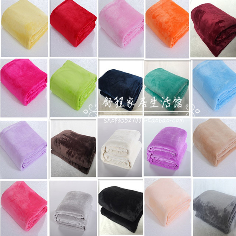 Falai Velvet Blanket Solid Color Coral Velvet Blanket Casual Blanket Sofa Blanket Yoga Blanket Summer Cover Blanket Air Conditioning Blanket