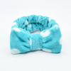 Coral headband, hair accessory for face washing with bow, Korean style, wholesale