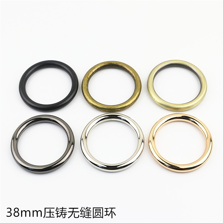 Luggage hardware accessories die casting ring seamless ring connecting buckle seamless circle ring inner diameter 3.8cm