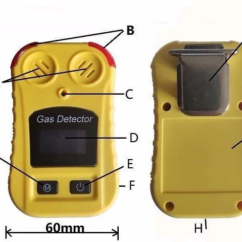 二合一气体检测仪：一氧化碳检测仪、硫化氢气体浓度检测仪