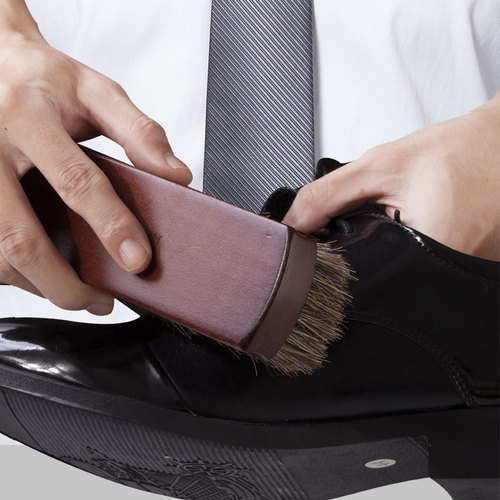 Leather shoe polish shoe brush 20 pieces genuine leather shoehorn sheep care oil leather goods cleaning shoe polishing tool set polishing